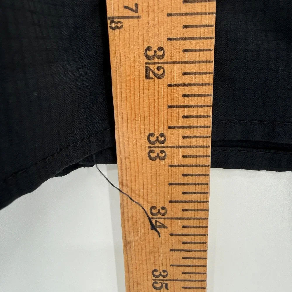 Columbia Fishing Shirt Men XXL Black Silver Ridge Lite PFG XM7101 Ripstop Short